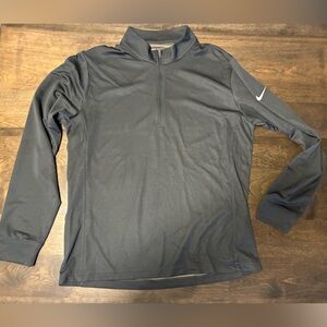 Nike Quarter-Zip Top Men's Size Large Dark Charcoal